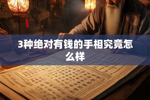 3种绝对有钱的手相究竟怎么样