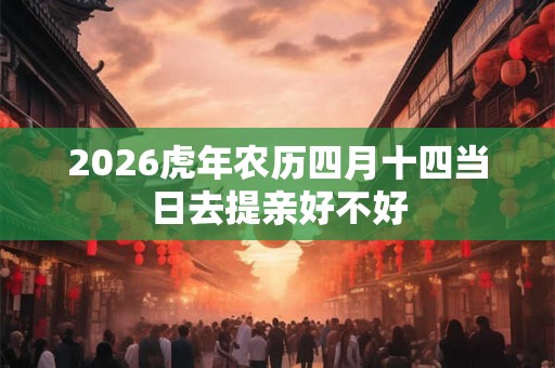 2026虎年农历四月十四当日去提亲好不好