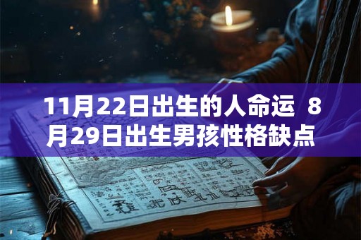 11月22日出生的人命运  8月29日出生男孩性格缺点