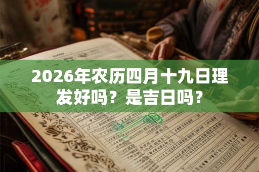 2026年农历四月十九日理发好吗？是吉日吗？