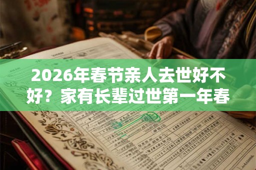 2026年春节亲人去世好不好？家有长辈过世第一年春节有什么规矩？