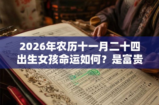 2026年农历十一月二十四出生女孩命运如何？是富贵命吗？