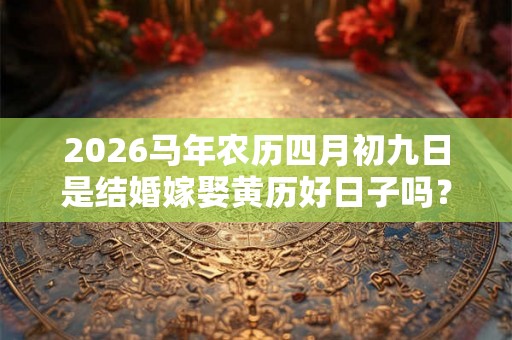 2026马年农历四月初九日是结婚嫁娶黄历好日子吗？