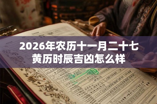 2026年农历十一月二十七黄历时辰吉凶怎么样