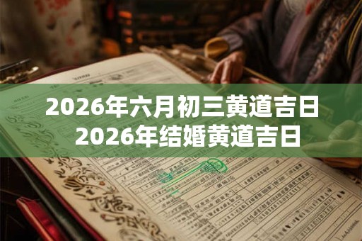2026年六月初三黄道吉日  2026年结婚黄道吉日