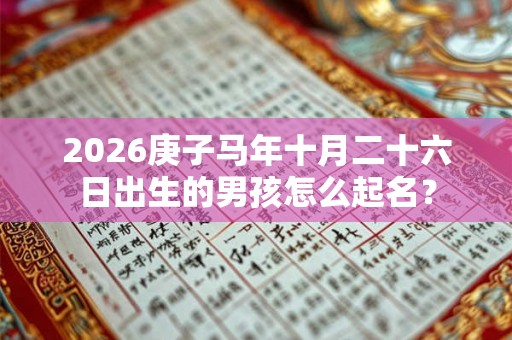 2026庚子马年十月二十六日出生的男孩怎么起名？