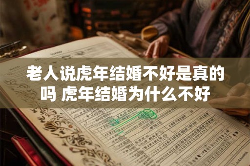 老人说虎年结婚不好是真的吗 虎年结婚为什么不好 老人说虎年结婚不好是真的吗 虎年结婚为什么不好
