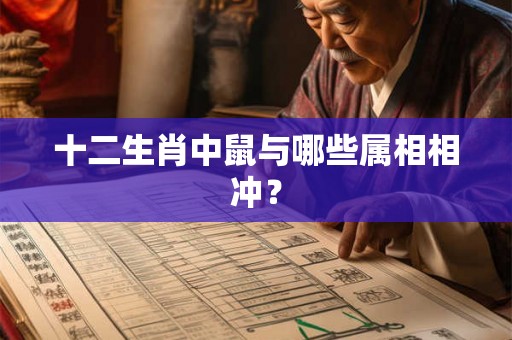 十二生肖中鼠与哪些属相相冲？