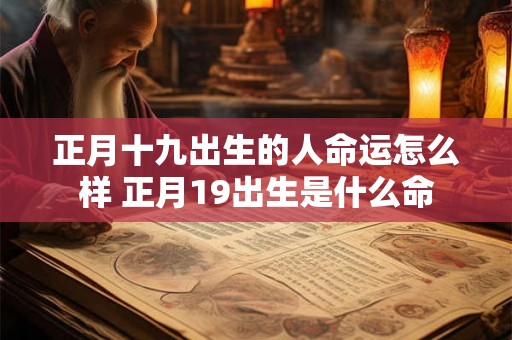 正月十九出生的人命运怎么样 正月19出生是什么命