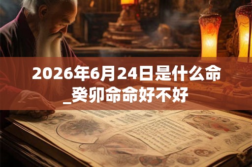 2026年6月24日是什么命_癸卯命命好不好