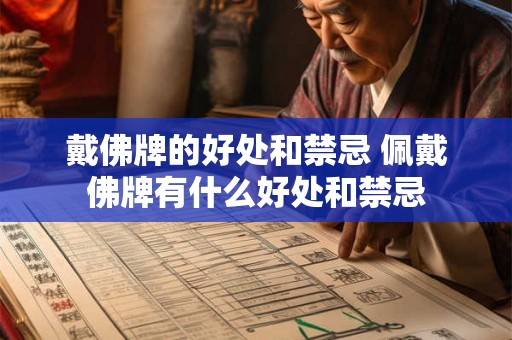 戴佛牌的好处和禁忌 佩戴佛牌有什么好处和禁忌