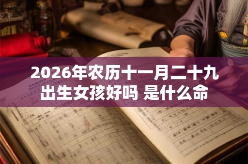 2026年农历十一月二十九出生女孩好吗 是什么命
