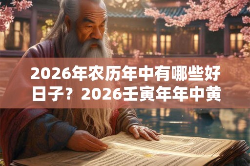 2026年农历年中有哪些好日子?2026壬寅年年中黄道吉日查询 2026年农历年中有哪些好日子?2026壬寅年年中黄道吉日查询