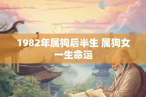 1982年属狗后半生 属狗女一生命运 1982年属狗后半生 属狗女一生命运