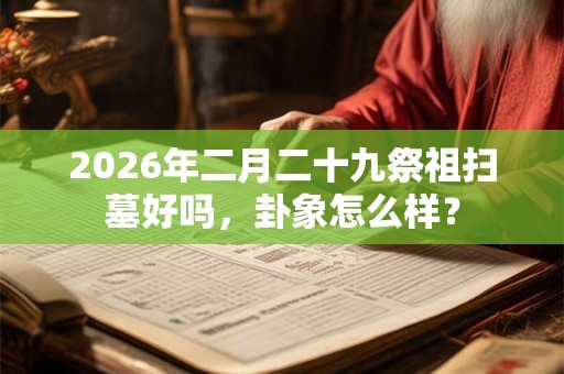 2026年二月二十九祭祖扫墓好吗,卦象怎么样? 2026年二月二十九祭祖扫墓好吗,卦象怎么样?