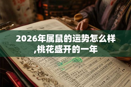 2026年属鼠的运势怎么样,桃花盛开的一年