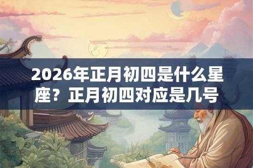 2026年正月初四是什么星座?正月初四对应是几号 2026年正月初四是什么星座?正月初四对应是几号