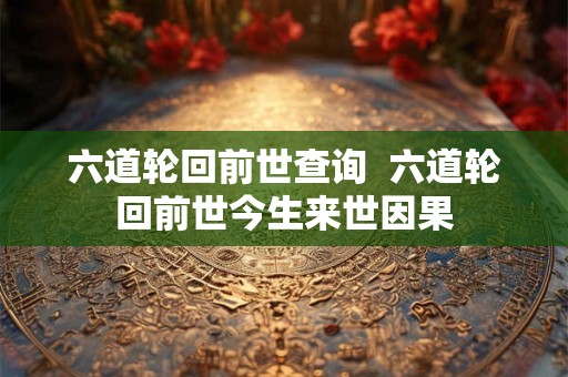 六道轮回前世查询  六道轮回前世今生来世因果