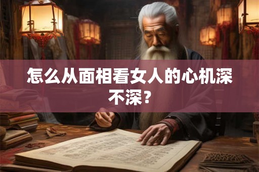 怎么从面相看女人的心机深不深？