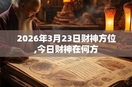 2026年3月23日财神方位,今日财神在何方 2026年3月23日财神方位,今日财神在何方
