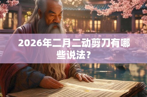 2026年二月二动剪刀有哪些说法? 2026年二月二动剪刀有哪些说法?