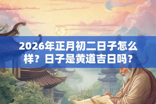 2026年正月初二日子怎么样？日子是黄道吉日吗？