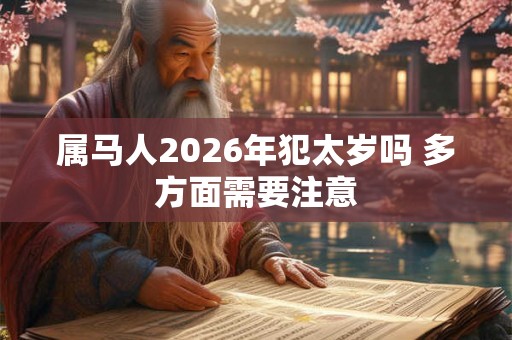 属马人2026年犯太岁吗 多方面需要注意