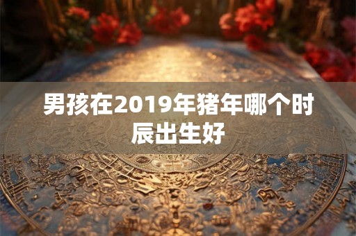 男孩在2019年猪年哪个时辰出生好