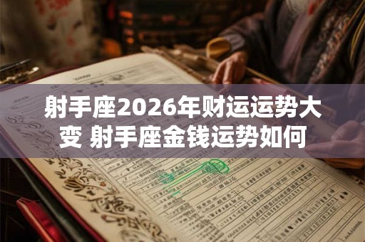射手座2026年财运运势大变 射手座金钱运势如何