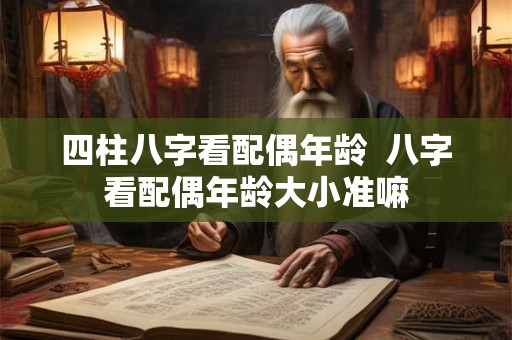 四柱八字看配偶年龄  八字看配偶年龄大小准嘛