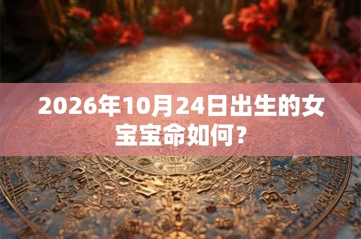 2026年10月24日出生的女宝宝命如何？