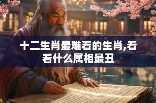 十二生肖最难看的生肖,看看什么属相最丑
