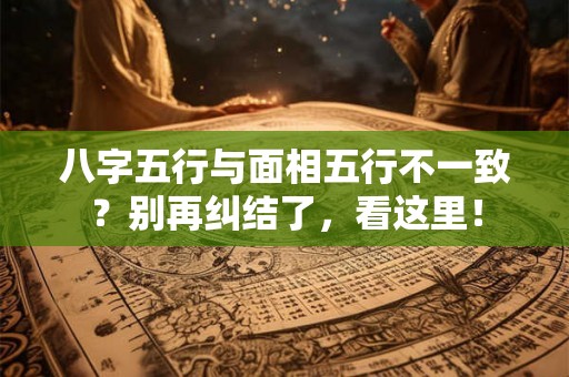 八字五行与面相五行不一致？别再纠结了，看这里！