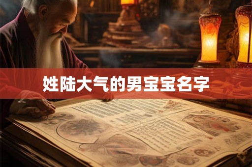 姓陆大气的男宝宝名字