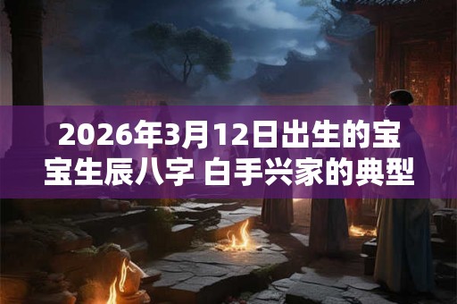 2026年3月12日出生的宝宝生辰八字 白手兴家的典型
