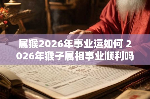 属猴2026年事业运如何 2026年猴子属相事业顺利吗 属猴2026年事业运如何 2026年猴子属相事业顺利吗