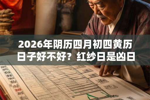 2026年阴历四月初四黄历日子好不好？红纱日是凶日吗？