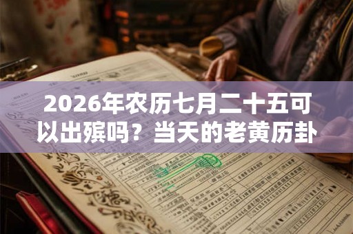 2026年农历七月二十五可以出殡吗？当天的老黄历卦象如何？