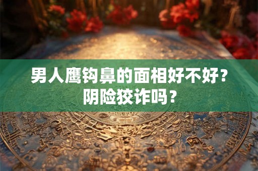 男人鹰钩鼻的面相好不好？阴险狡诈吗？