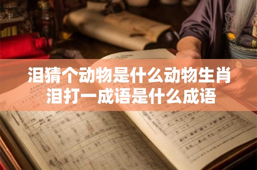 泪猜个动物是什么动物生肖 泪打一成语是什么成语