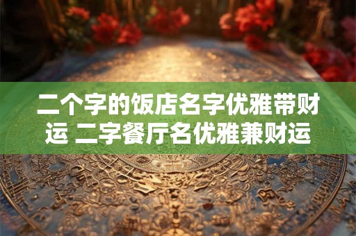 二个字的饭店名字优雅带财运 二字餐厅名优雅兼财运 二个字的饭店名字优雅带财运 二字餐厅名优雅兼财运