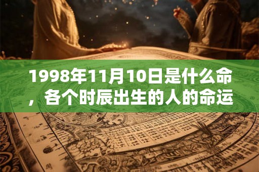 1998年11月10日是什么命，各个时辰出生的人的命运