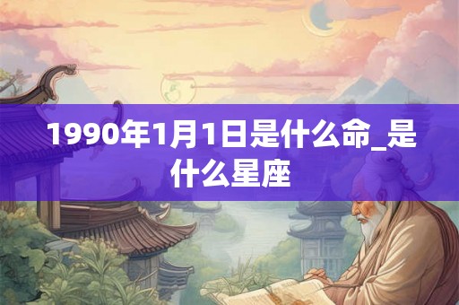 1990年1月1日是什么命_是什么星座 1990年1月1日是什么命_是什么星座