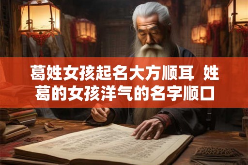 葛姓女孩起名大方顺耳  姓葛的女孩洋气的名字顺口