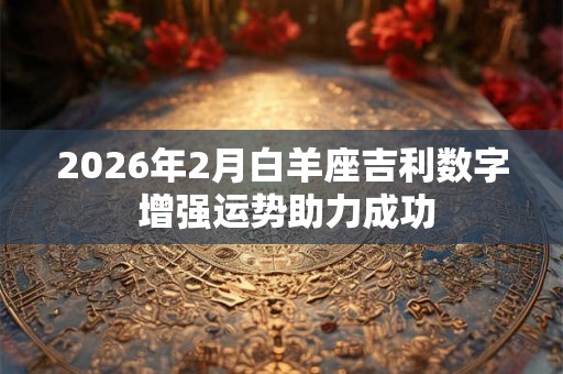 2026年2月白羊座吉利数字 增强运势助力成功