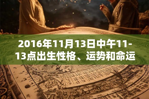 2016年11月13日中午11-13点出生性格、运势和命运