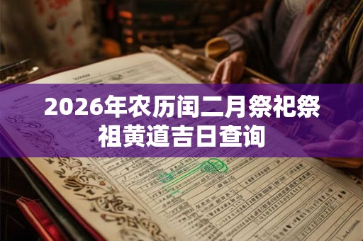2026年农历闰二月祭祀祭祖黄道吉日查询