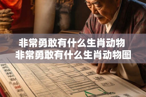 非常勇敢有什么生肖动物 非常勇敢有什么生肖动物图片