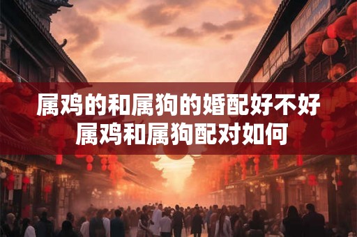 属鸡的和属狗的婚配好不好 属鸡和属狗配对如何