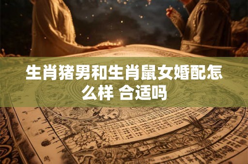 生肖猪男和生肖鼠女婚配怎么样 合适吗
